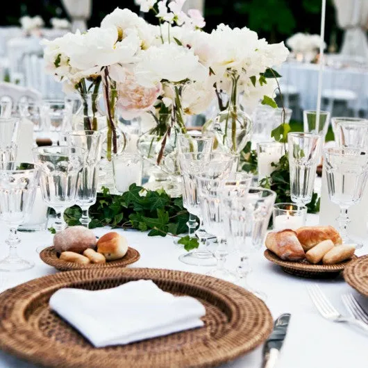 10 pcs 90" x 156" Rectangle Polyester Tablecloth-White