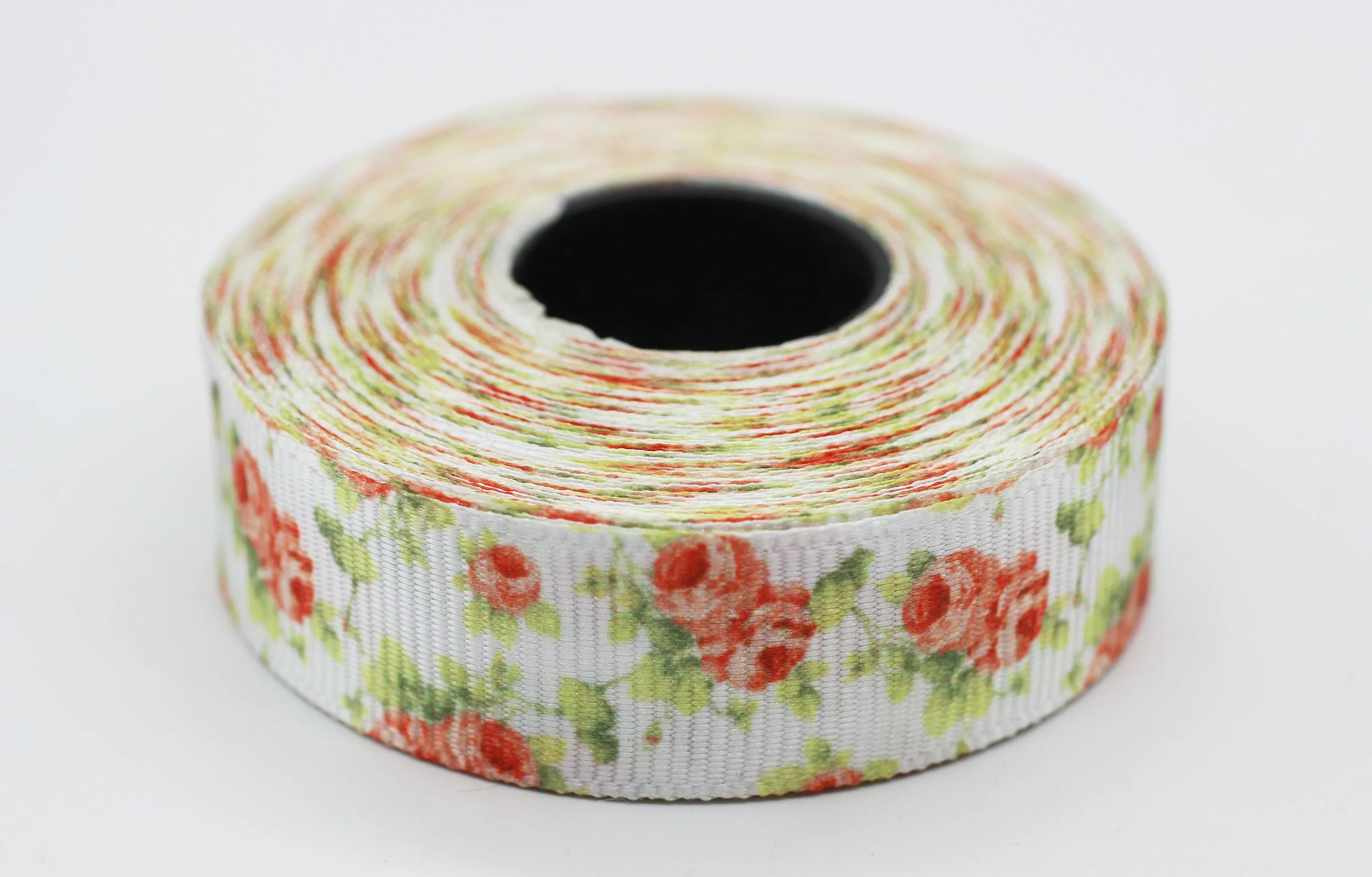 20 mm Rose Flower ribbons, Grosgrain ribbons, printed ribbons, collar supplies, Ribbon for skirts, ribbon for pants, ribbon for dress, FLWR
