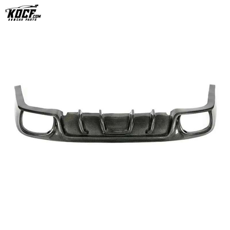 2010-2013 Carbon Fiber Rear Bumper Spoiler Diffuser Lip For Porsche Panamera 970.1