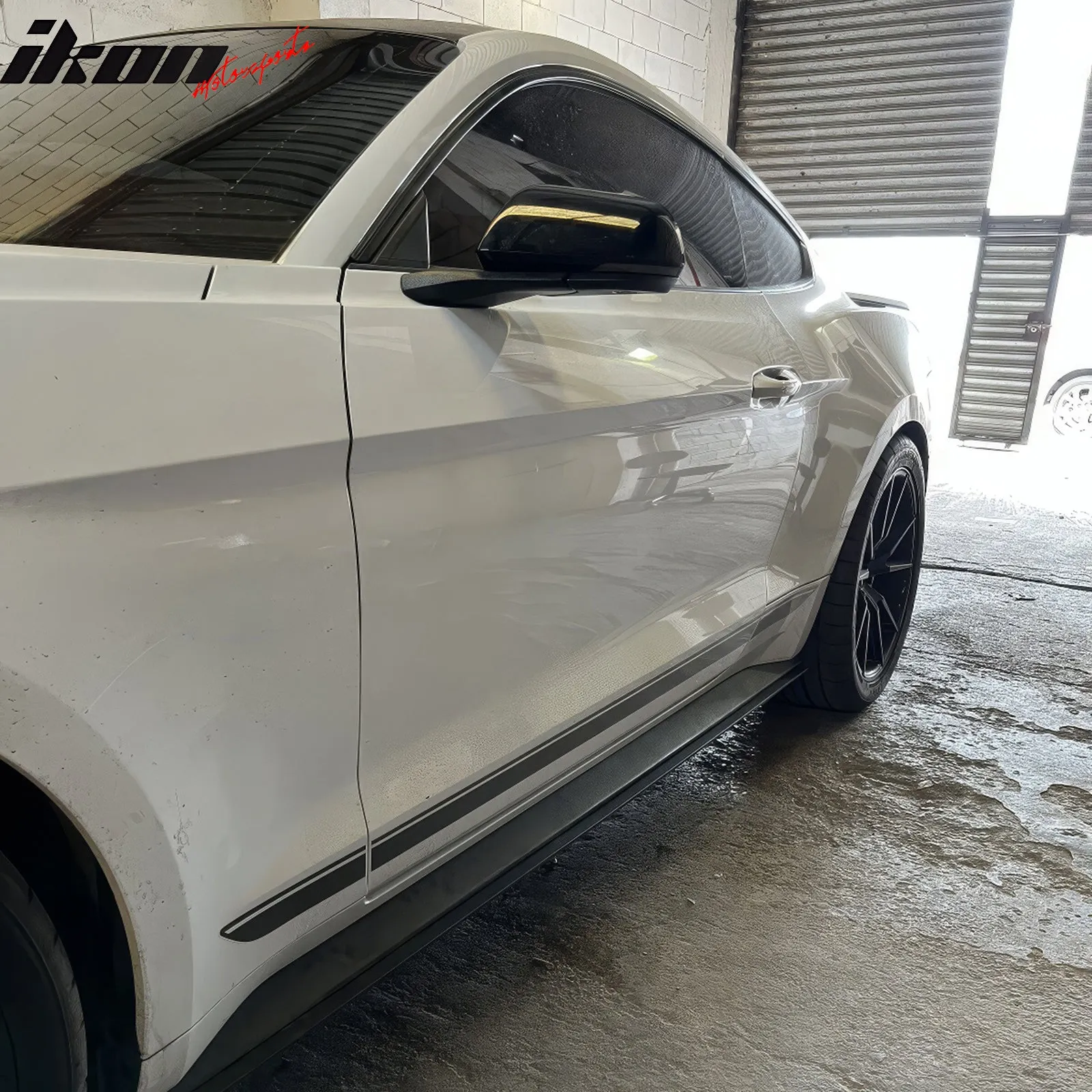 2015-2023 Ford Mustang OE Textured Black Side Skirts ExtensionPP