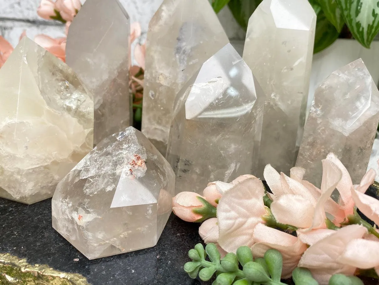 Amphibole Quartz Points