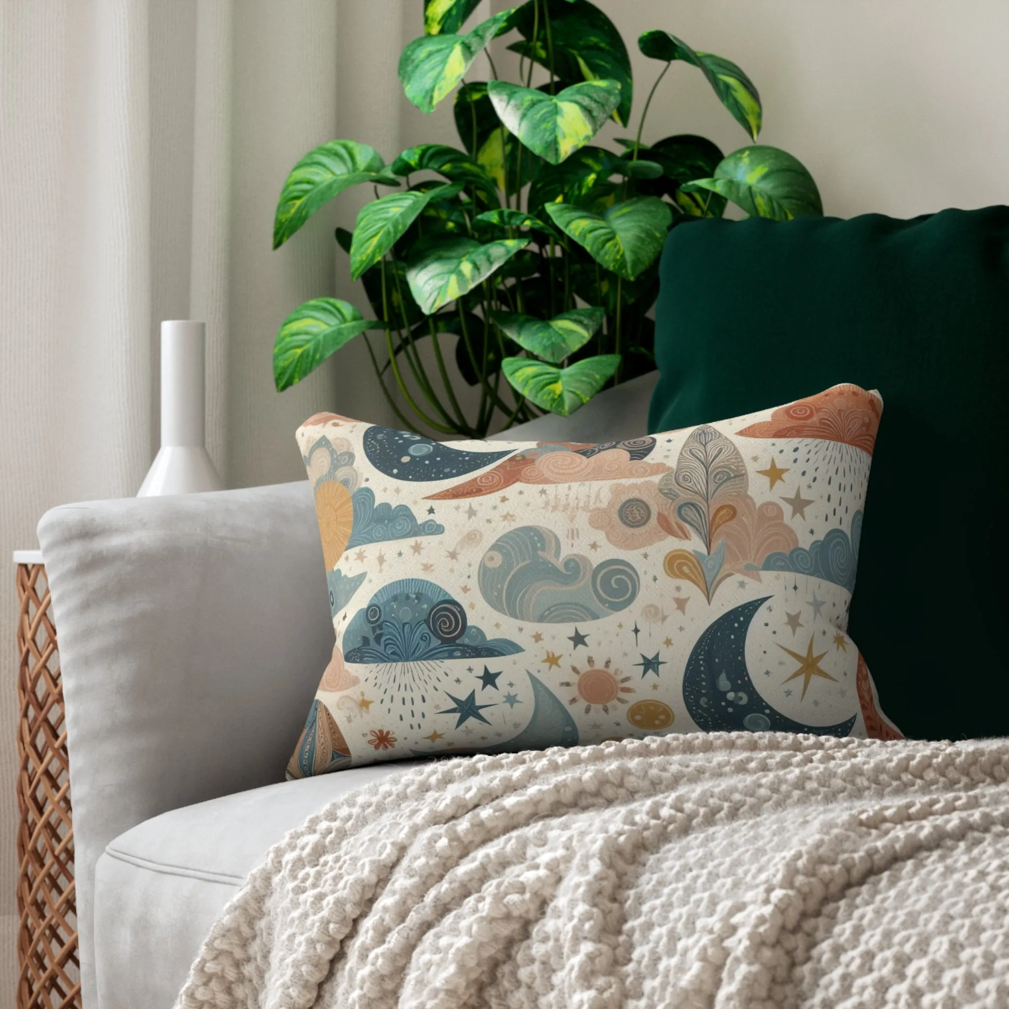 Celestial - Spun Polyester Lumbar Pillow