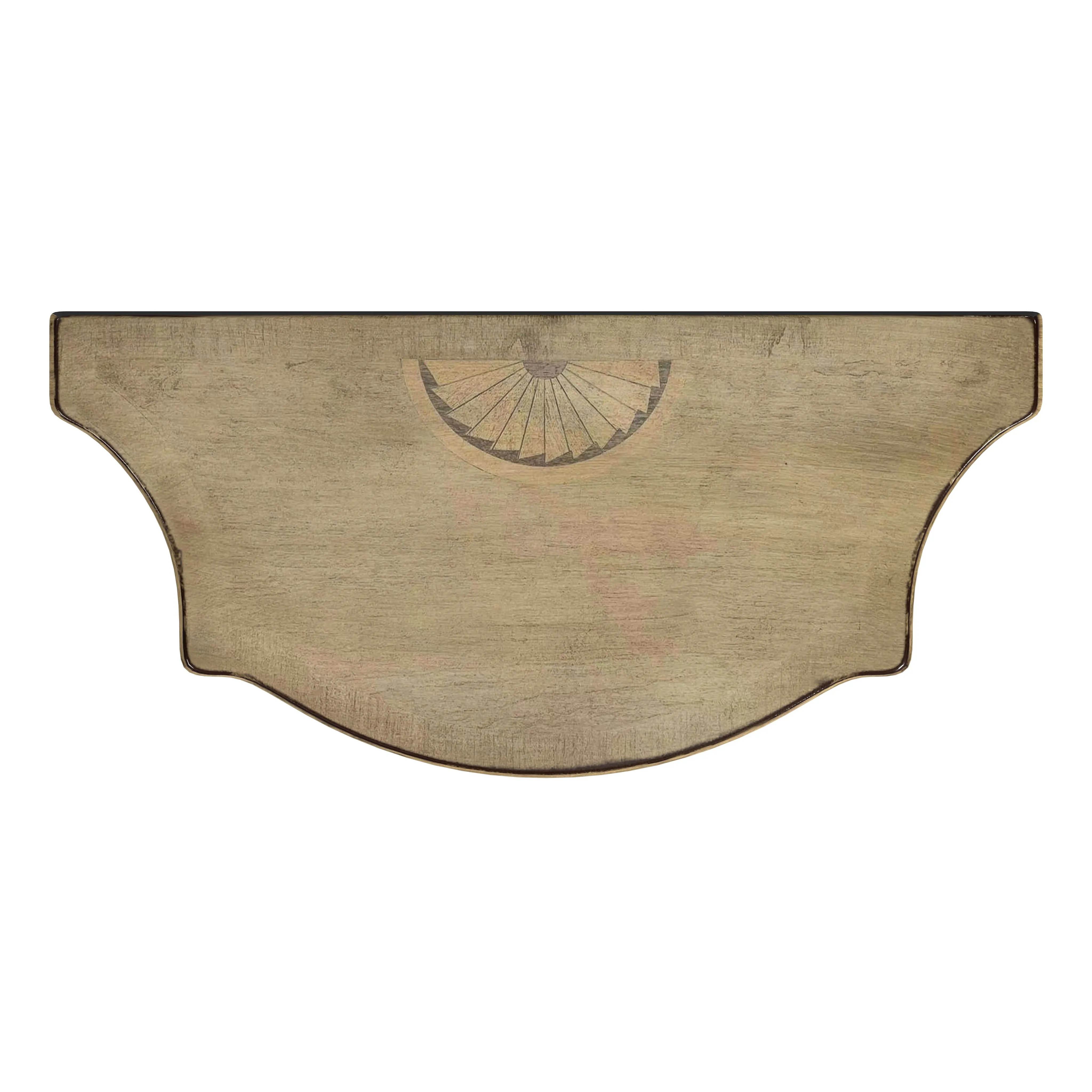 Chester Demilune Console Table in Beige  3756424