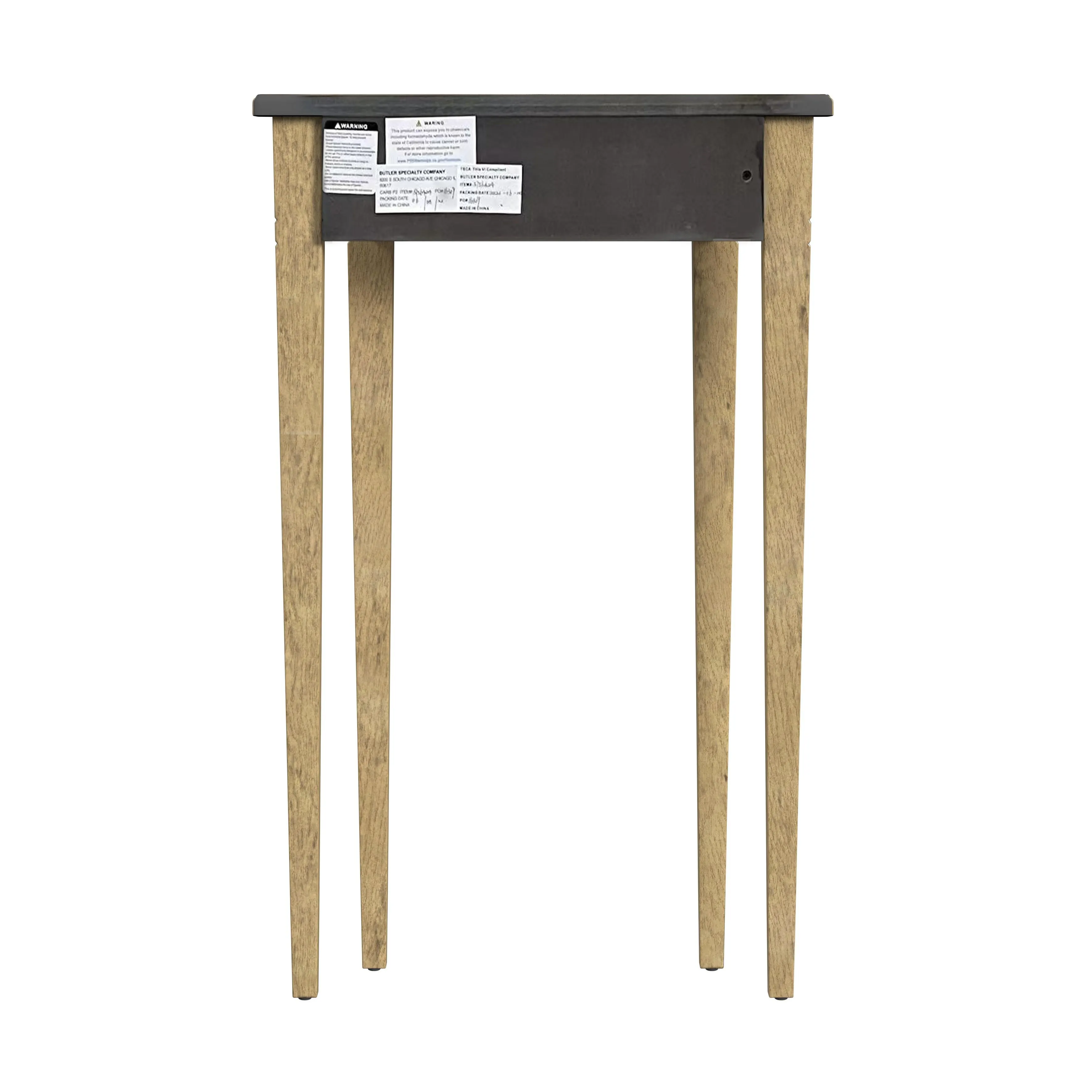 Chester Demilune Console Table in Beige  3756424