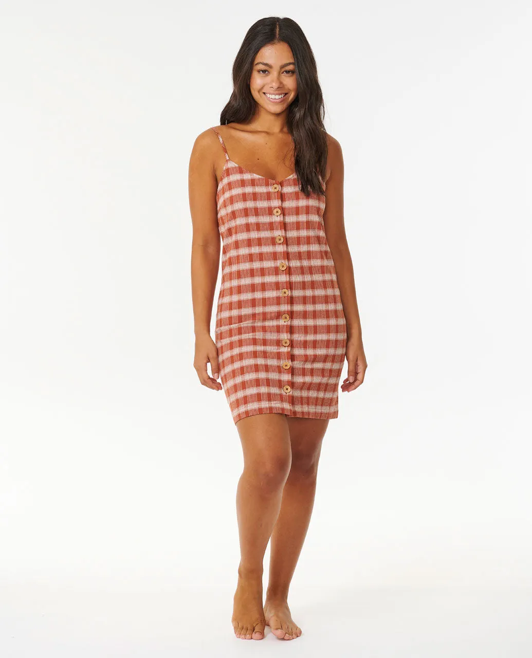 Classic Surf Stripe Button Through Dress