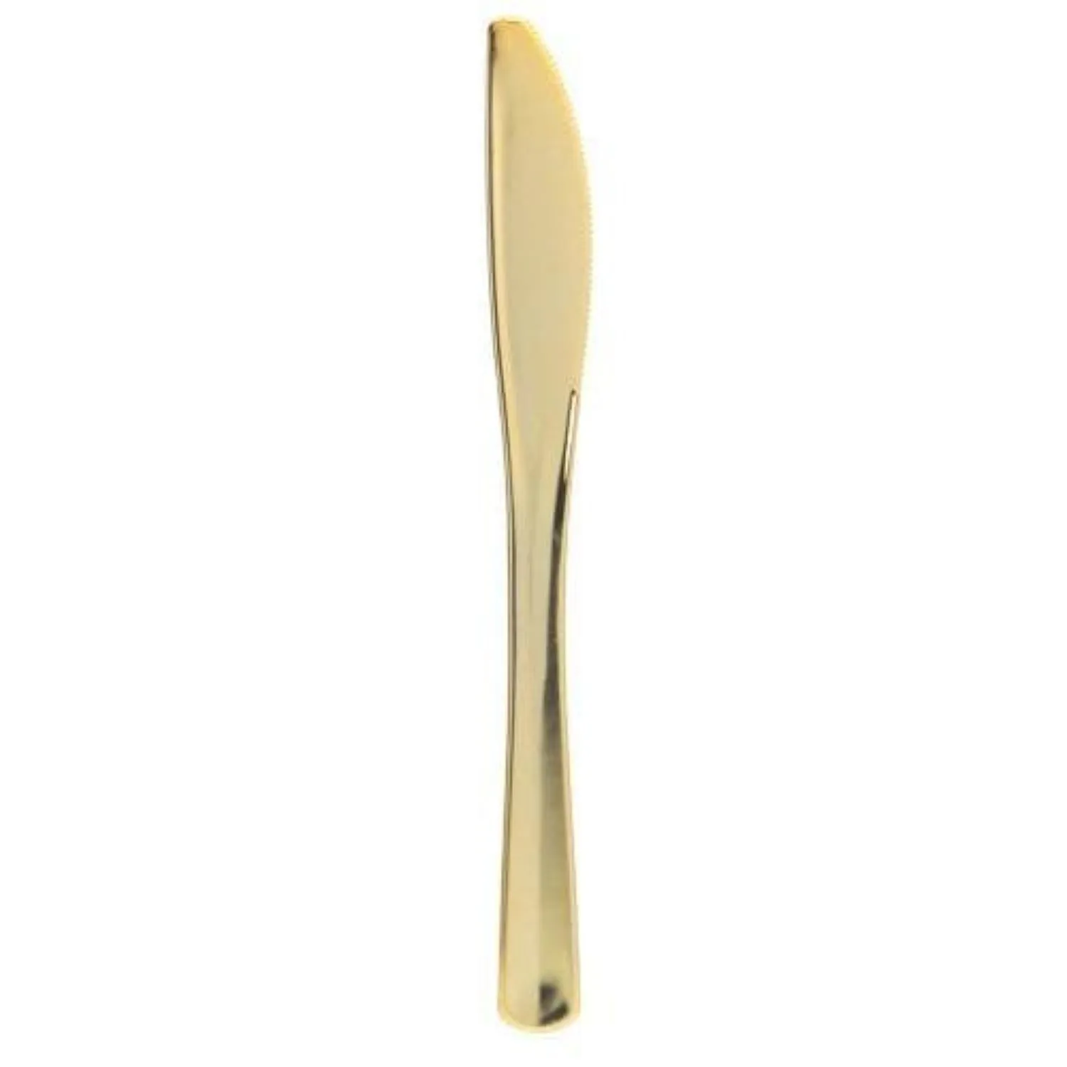 Cutlery Silverware Extra Heavyweight Disposable Flatware Knives Gold