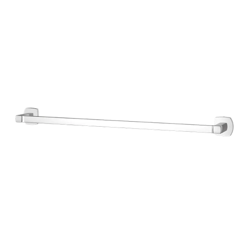 Deckard 26.06" Flat Square Towel Bar in Polished Chrome