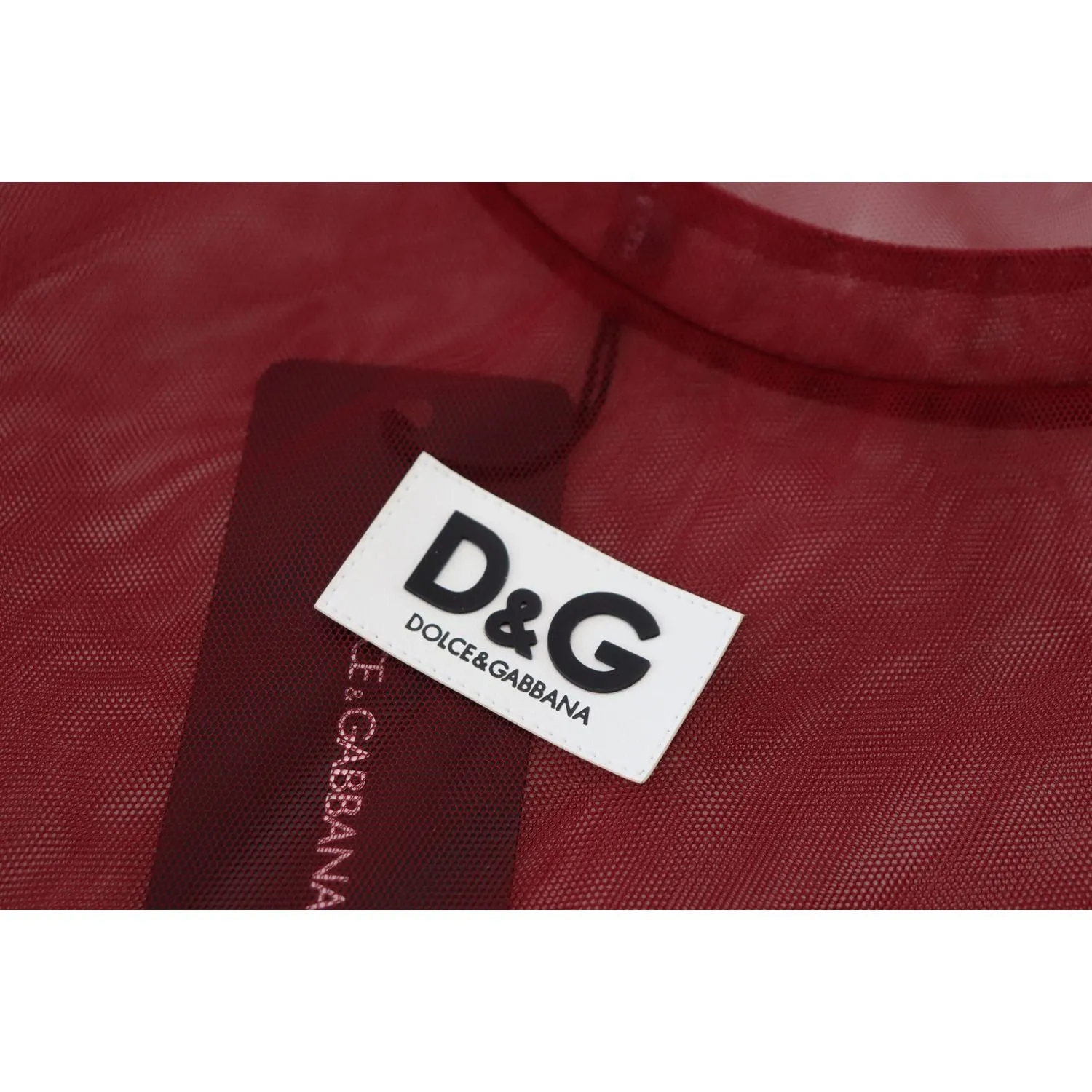 Dolce & Gabbana Maroon Mini Shift Dress - Italian Elegance