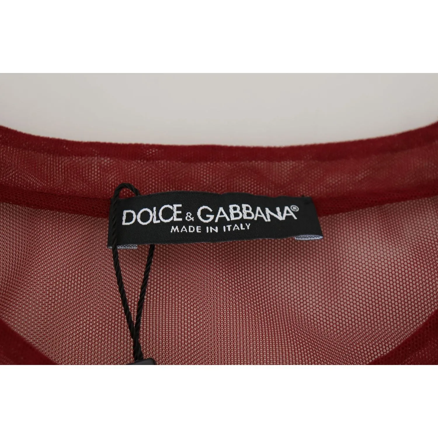 Dolce & Gabbana Maroon Mini Shift Dress - Italian Elegance