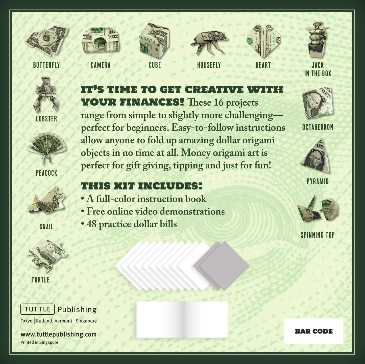 Easy Money Origami Kit: Fun-to-Fold Dollar Art! by Marc Kirschenbaum