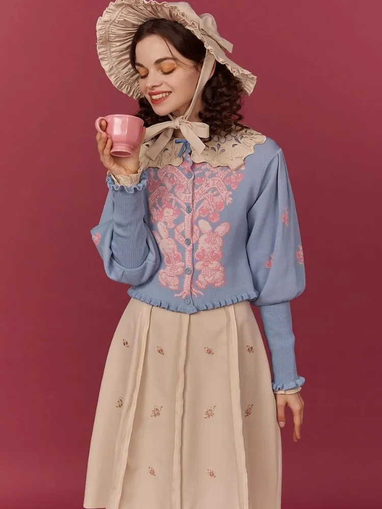Embroidered Detachable Back Dress【s0000006929】