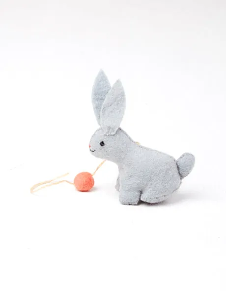 Felted Animal Ornament Bunny