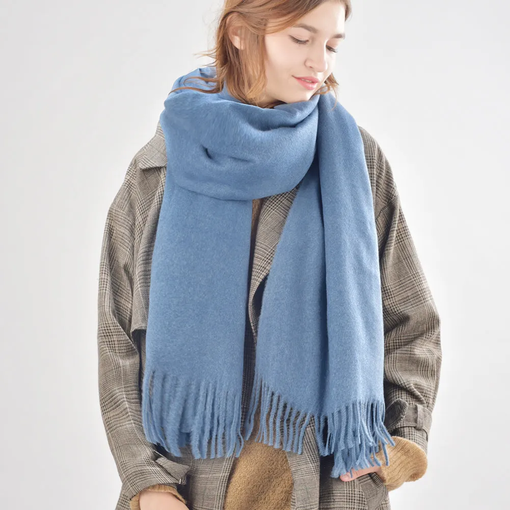 FURTALK Women Winter Cashmere Scarf Shawls SKY 310g Drop Shipping SFFW006