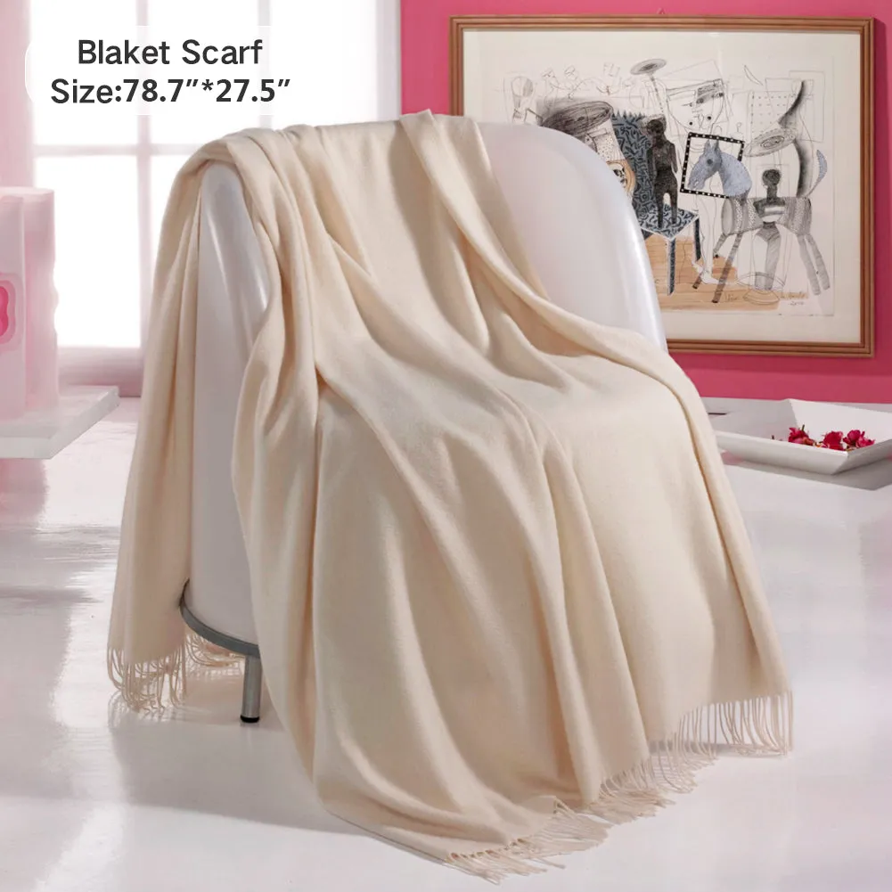 FURTALK Women Winter Cashmere Scarf Shawls SKY 310g Drop Shipping SFFW006