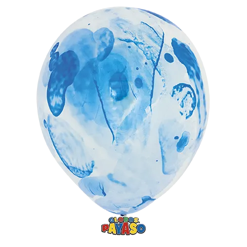 Globos Payaso 12in Balloon Unicolor Navy Blue 50ct