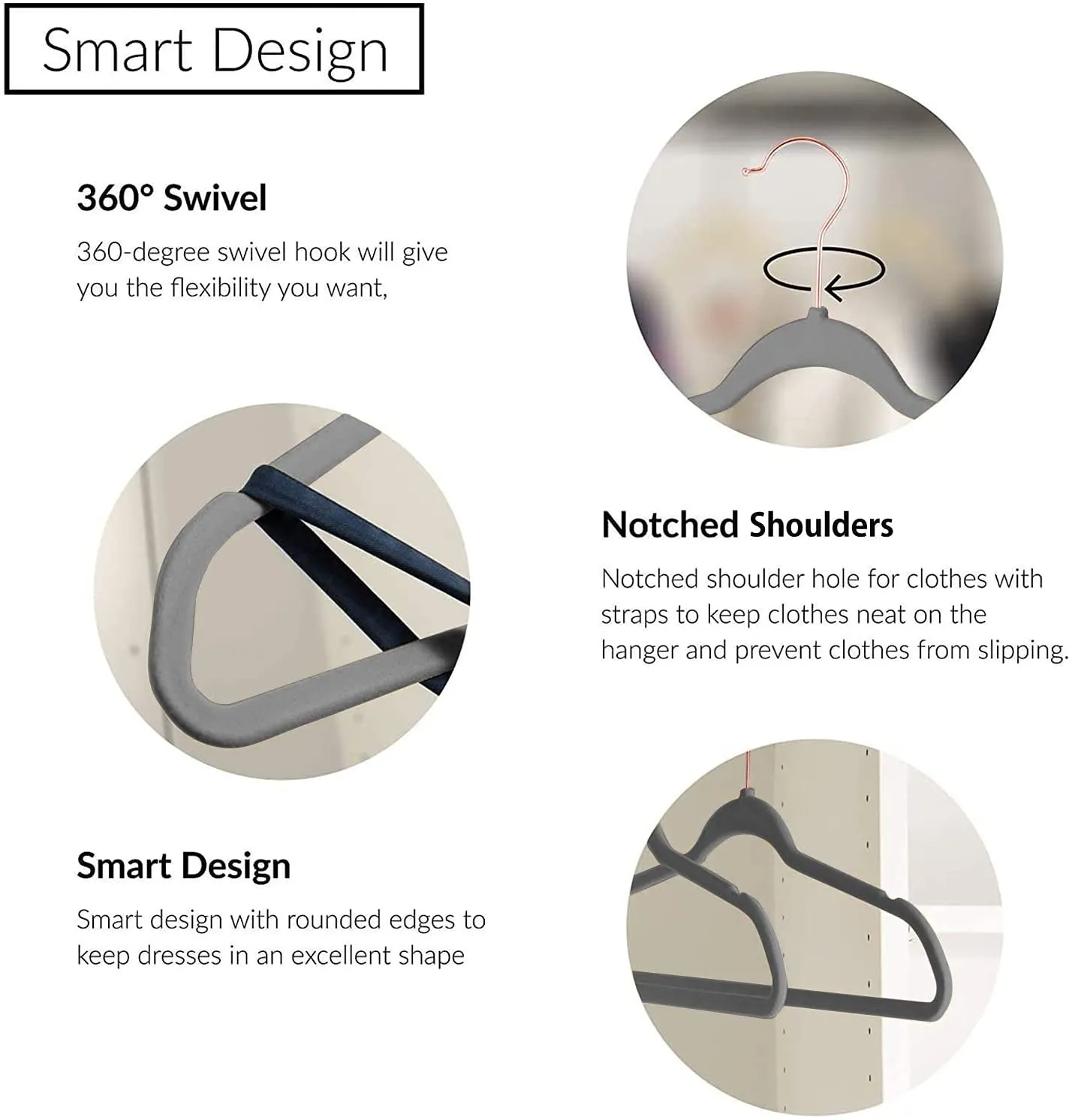 Gray Velvet Hangers