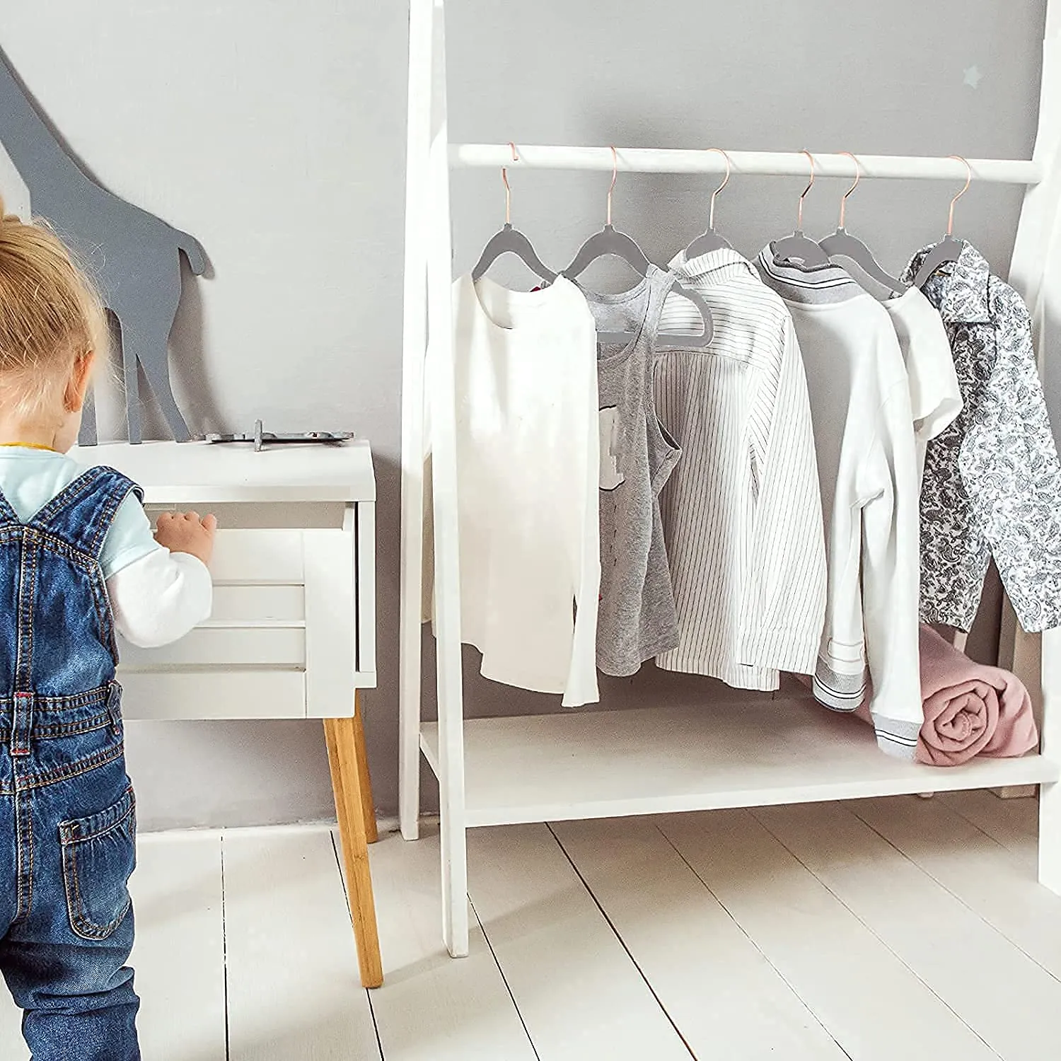 Gray Velvet Hangers