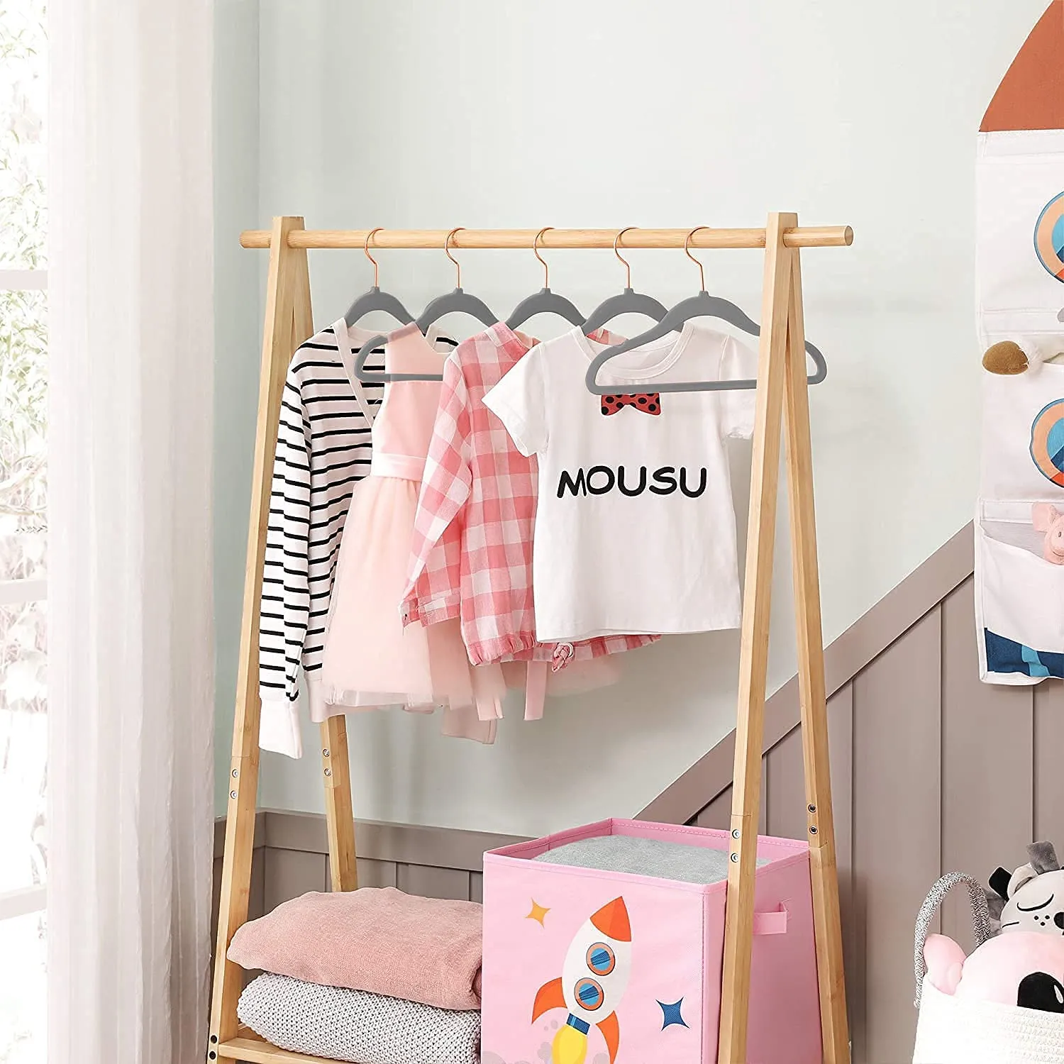 Gray Velvet Hangers