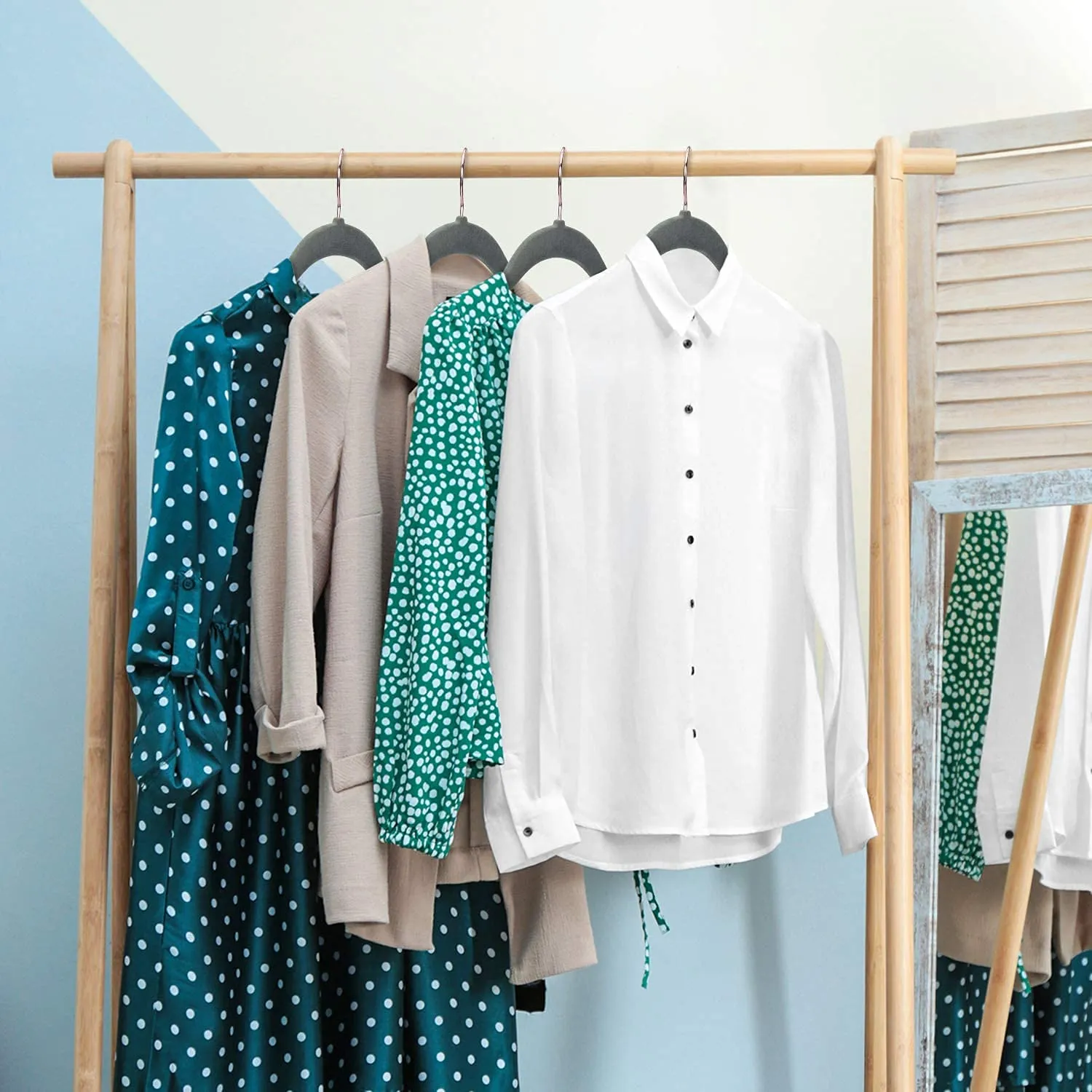 Gray Velvet Hangers