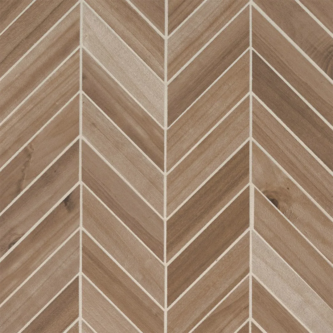 Havenwood Saddle, 2" x 5" Chevron Mosaic - Porcelain Tile