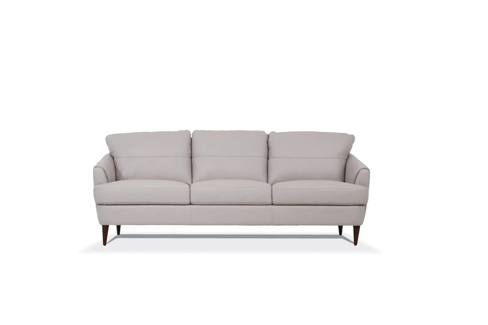 Helena Sofa, Pearl Gray Leather