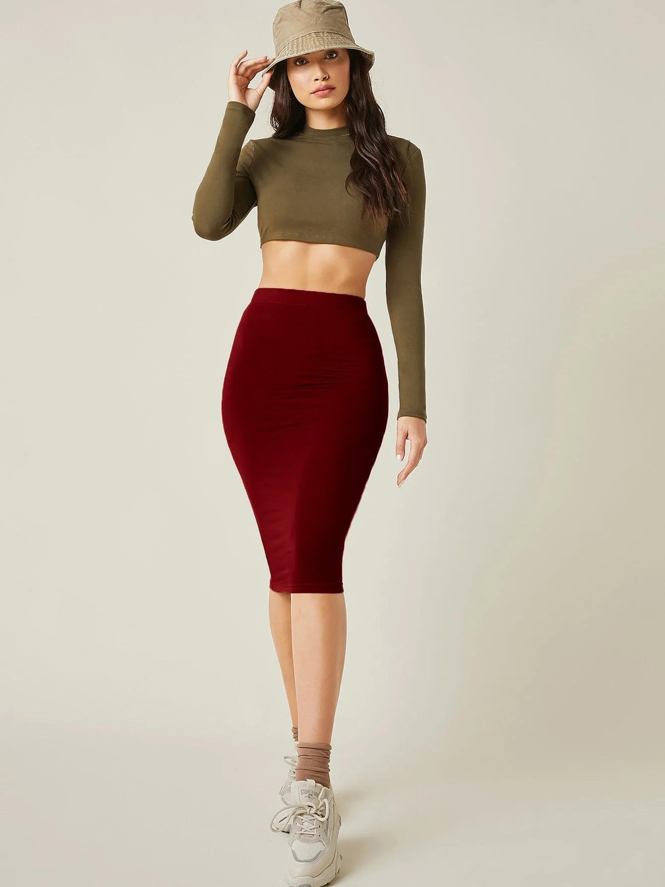 High Waist Bodycon Skirt