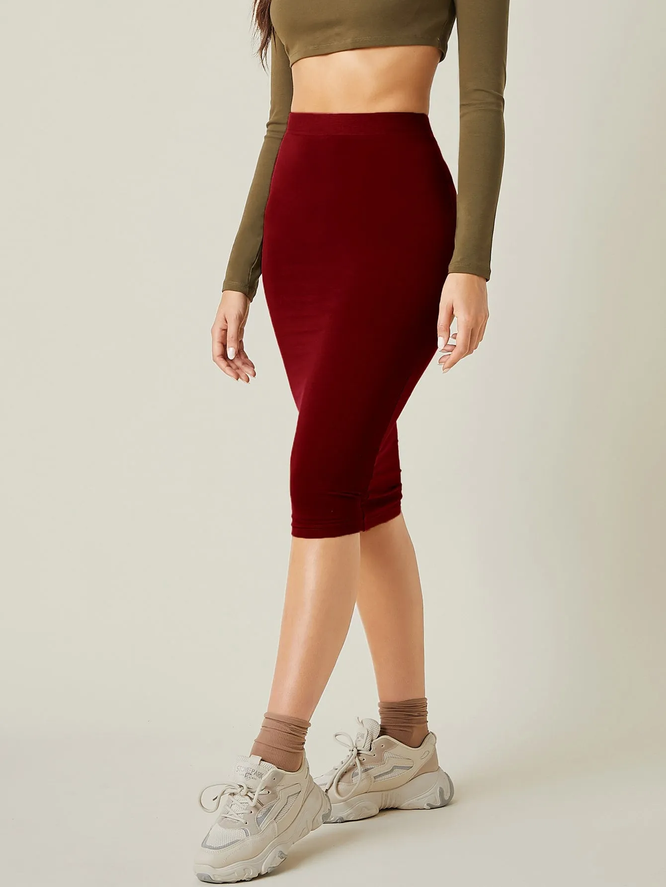 High Waist Bodycon Skirt