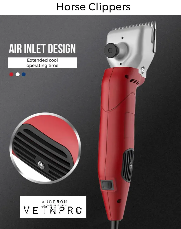 Horse Clippers Pro Range 150W Slim design lightweight >10000 hrs working life