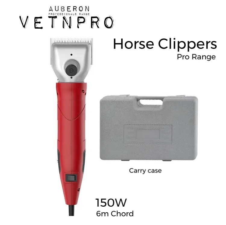Horse Clippers Pro Range 150W Slim design lightweight >10000 hrs working life