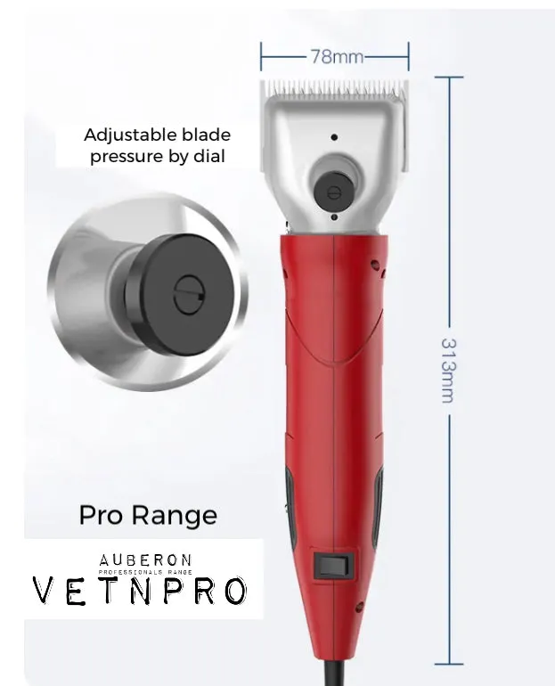 Horse Clippers Pro Range 150W Slim design lightweight >10000 hrs working life