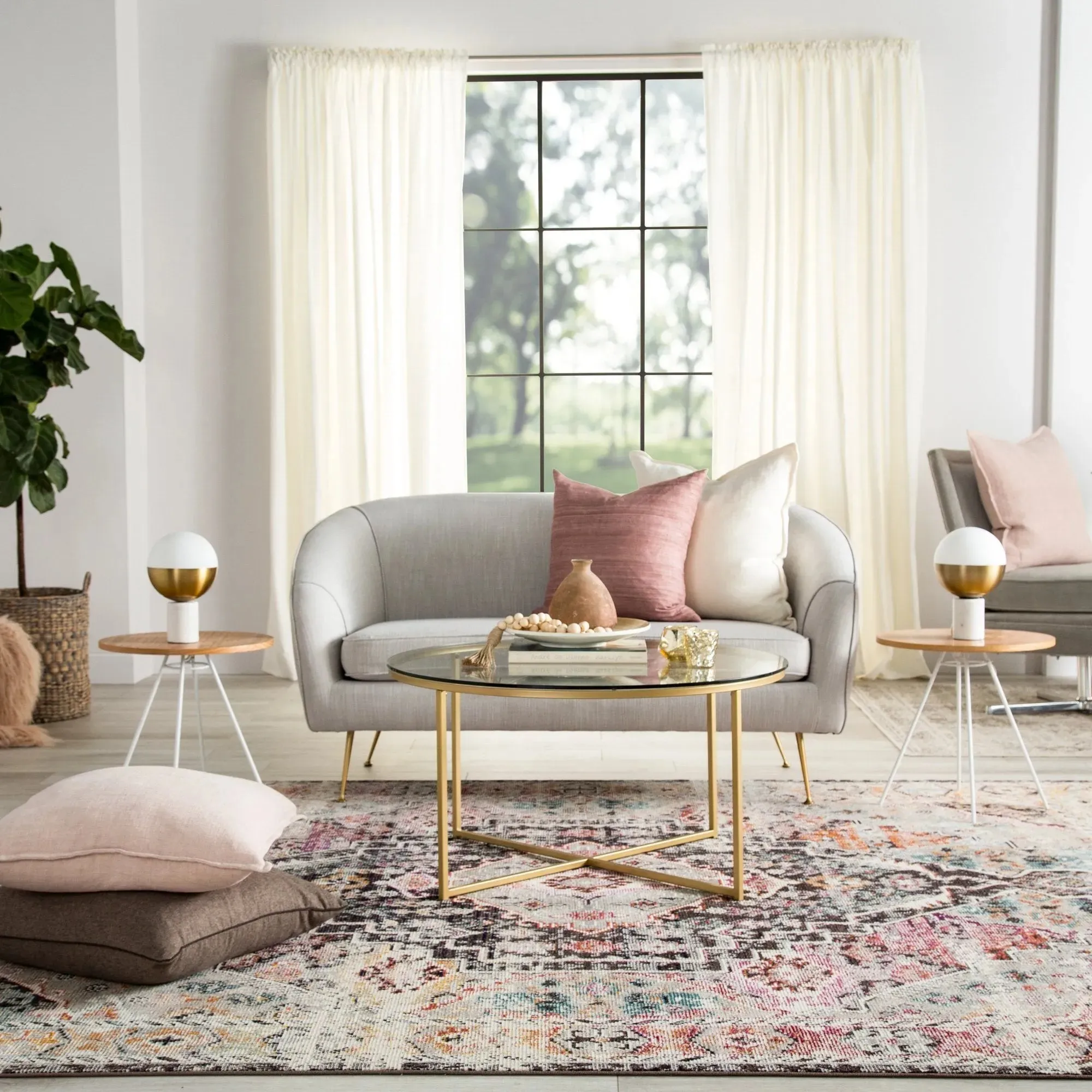 Indie IDE01 Brown/Pink Rug