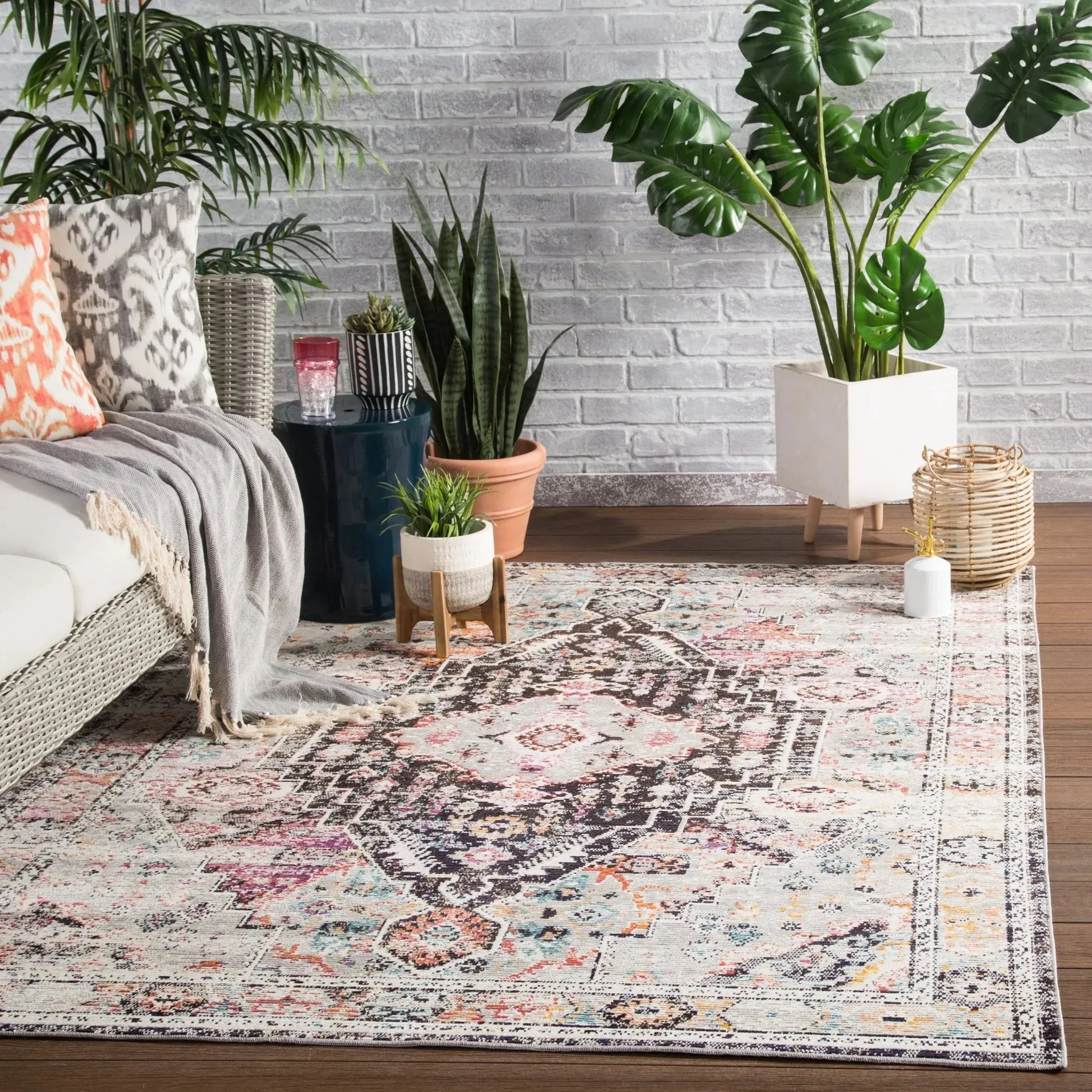 Indie IDE01 Brown/Pink Rug