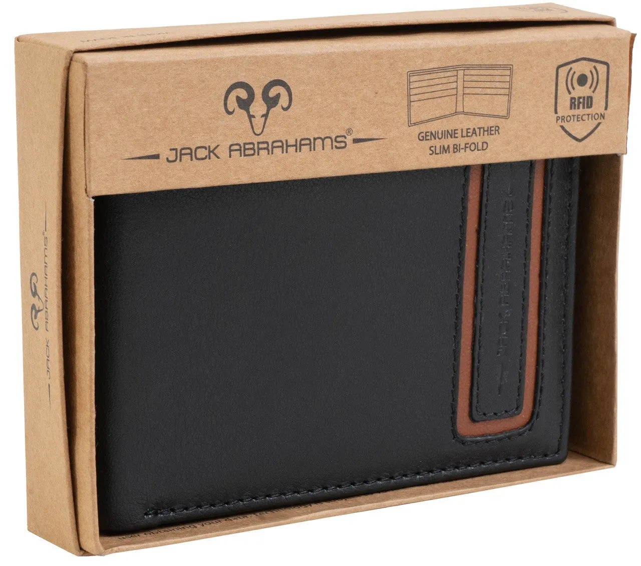 Jack Abrahams Bi-Fold Minimalist RFID Wallet