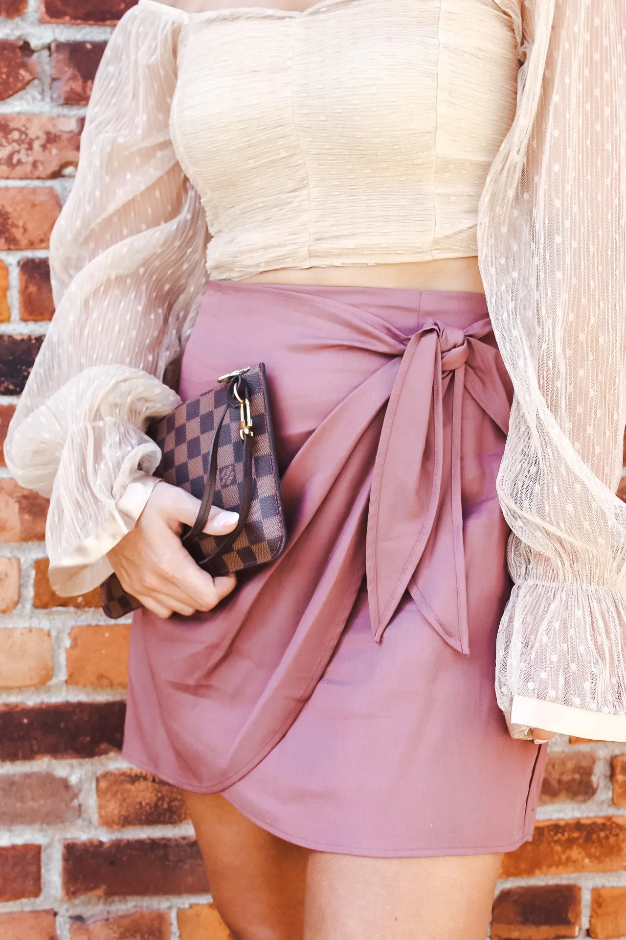 Lily Side Wrap Mini Skirt