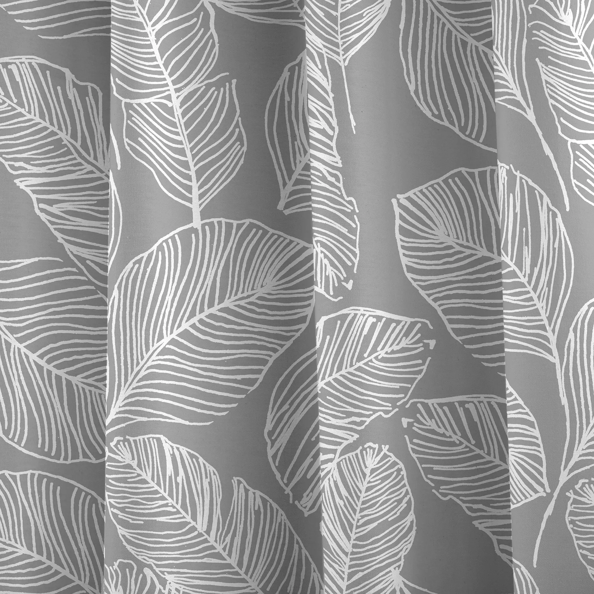 Matteo Pair of Eyelet Curtains by Fusion in Grey