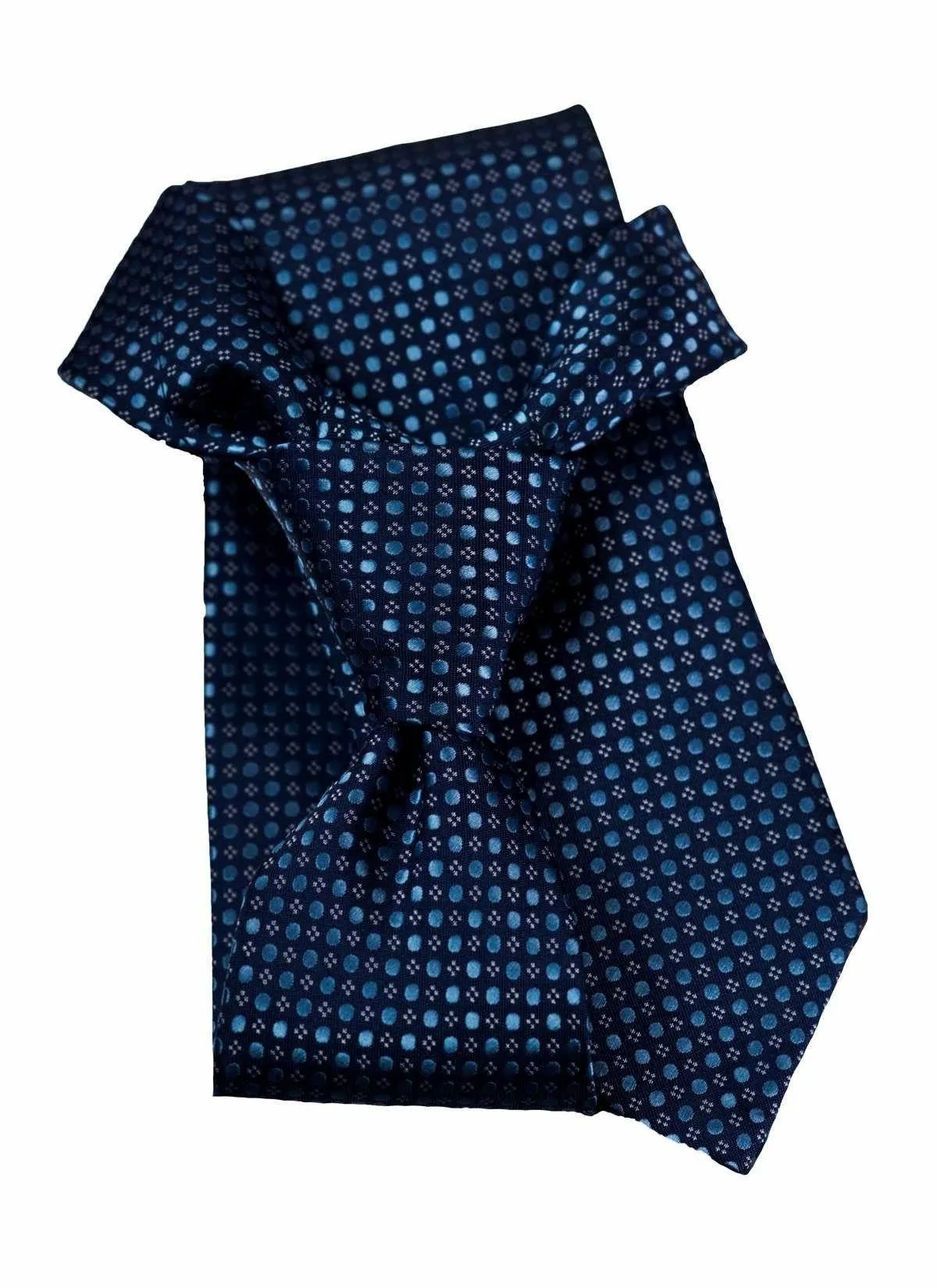 Navy Blue Pindot Traditional Tie