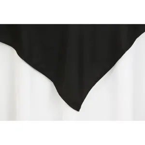 Polyester Square 54" Overlay/Tablecloth - Black