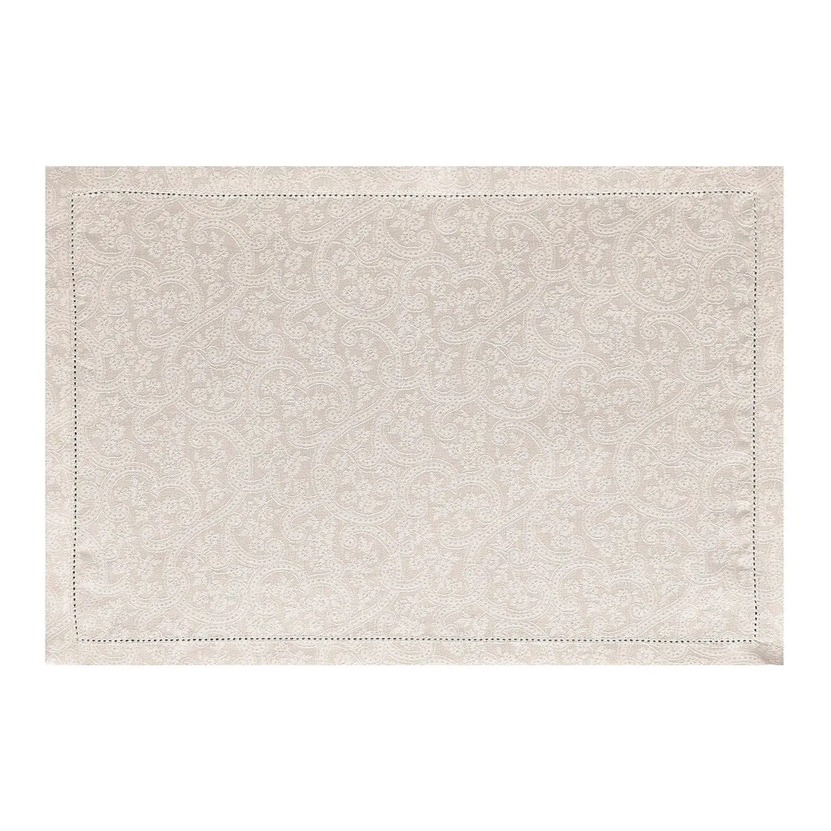 Portofino Fiori Beige Napkins & Placemats by Le Jacquard Français