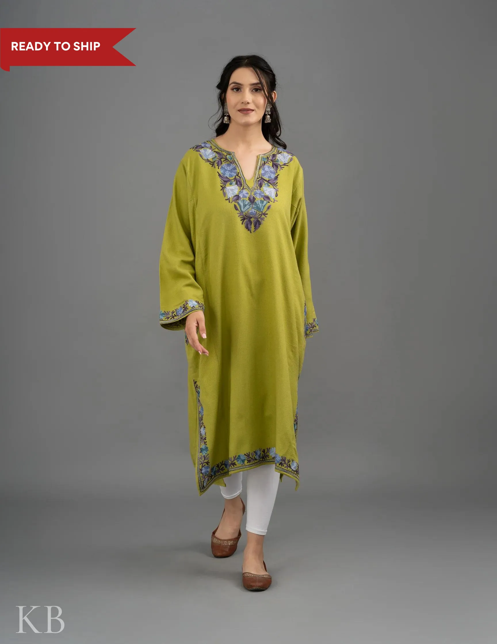 Rang-e-Khizan Avocado Blossom  Aari Phiran