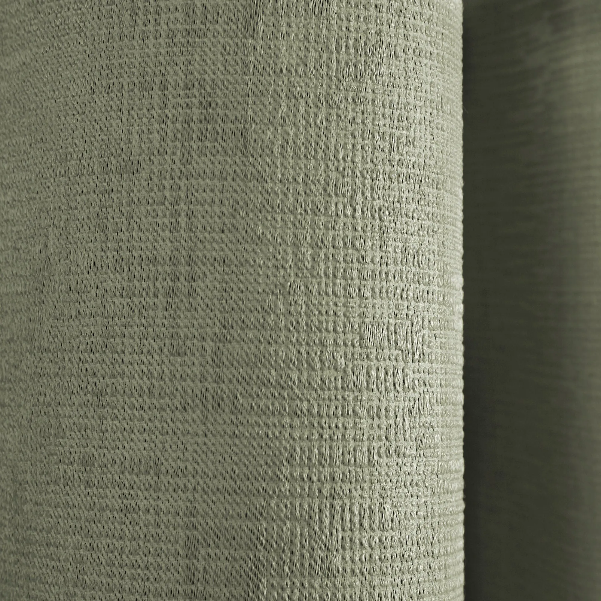 Strata Pair of Eyelet Curtains by Fusion in Green