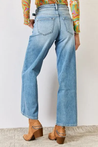 TEEK - High Waist Wide Leg Jeans