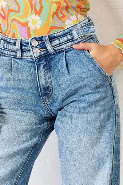 TEEK - High Waist Wide Leg Jeans