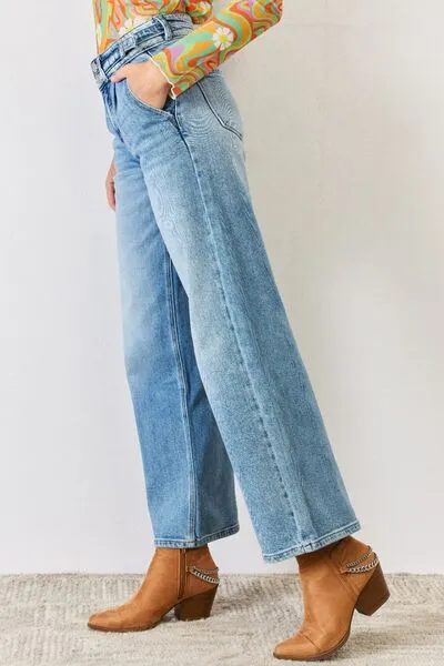 TEEK - High Waist Wide Leg Jeans