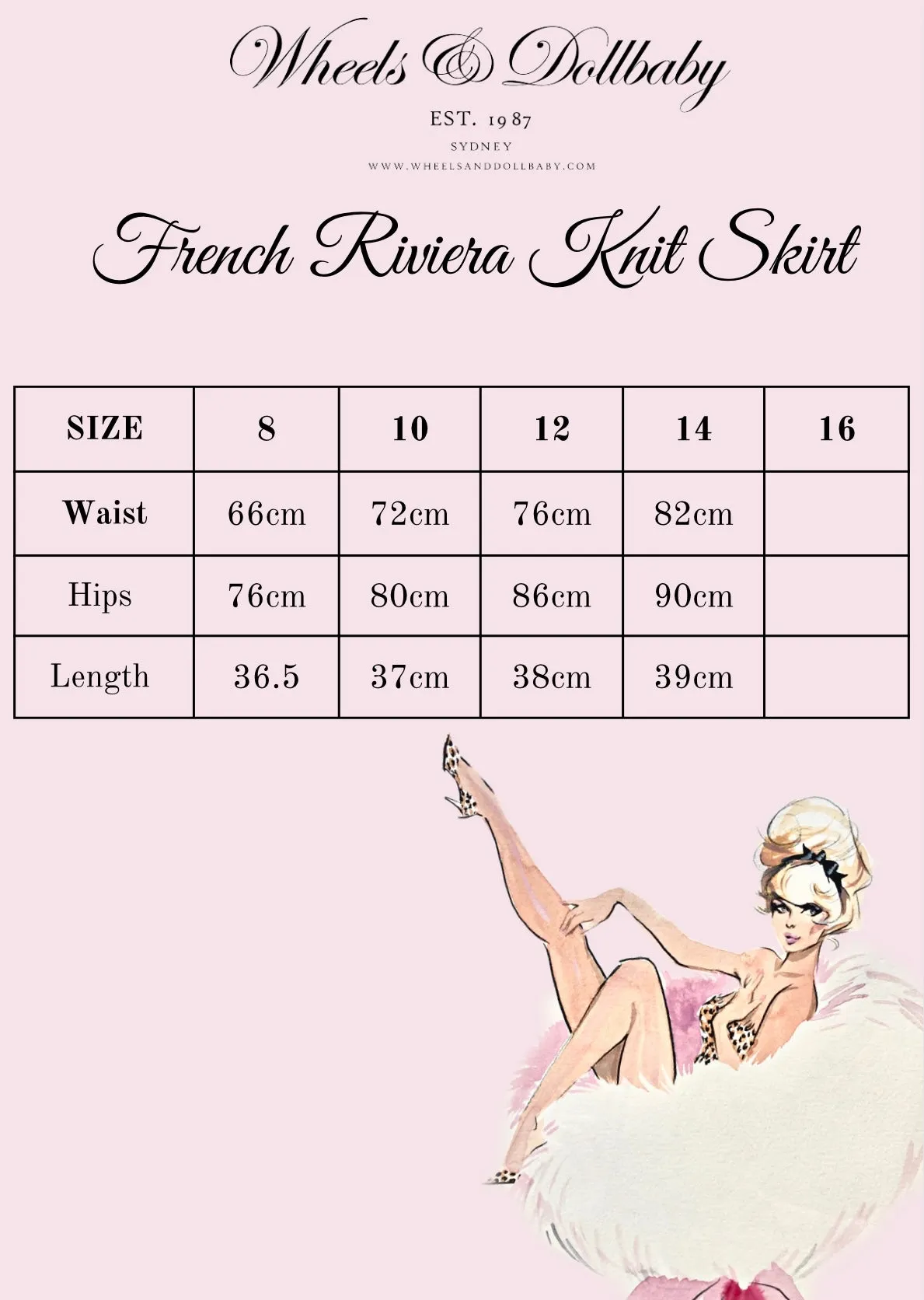 The French Riviera Knit Skirt in Pink