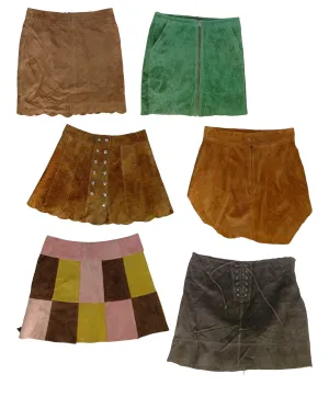 Throwback Threads: Vintage Y2K Leather Skirts Galore✨ (H-122)