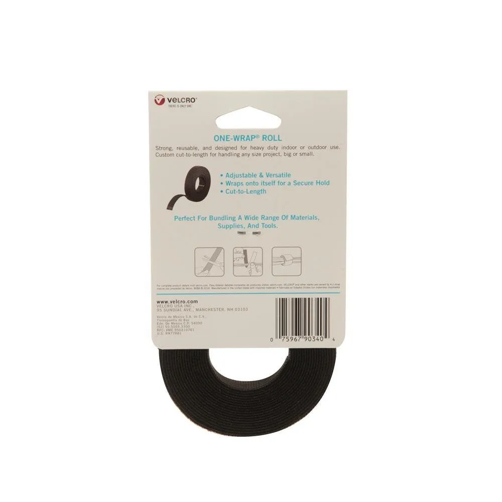 Velcro 3/4" One-Wrap, 12ft. Roll