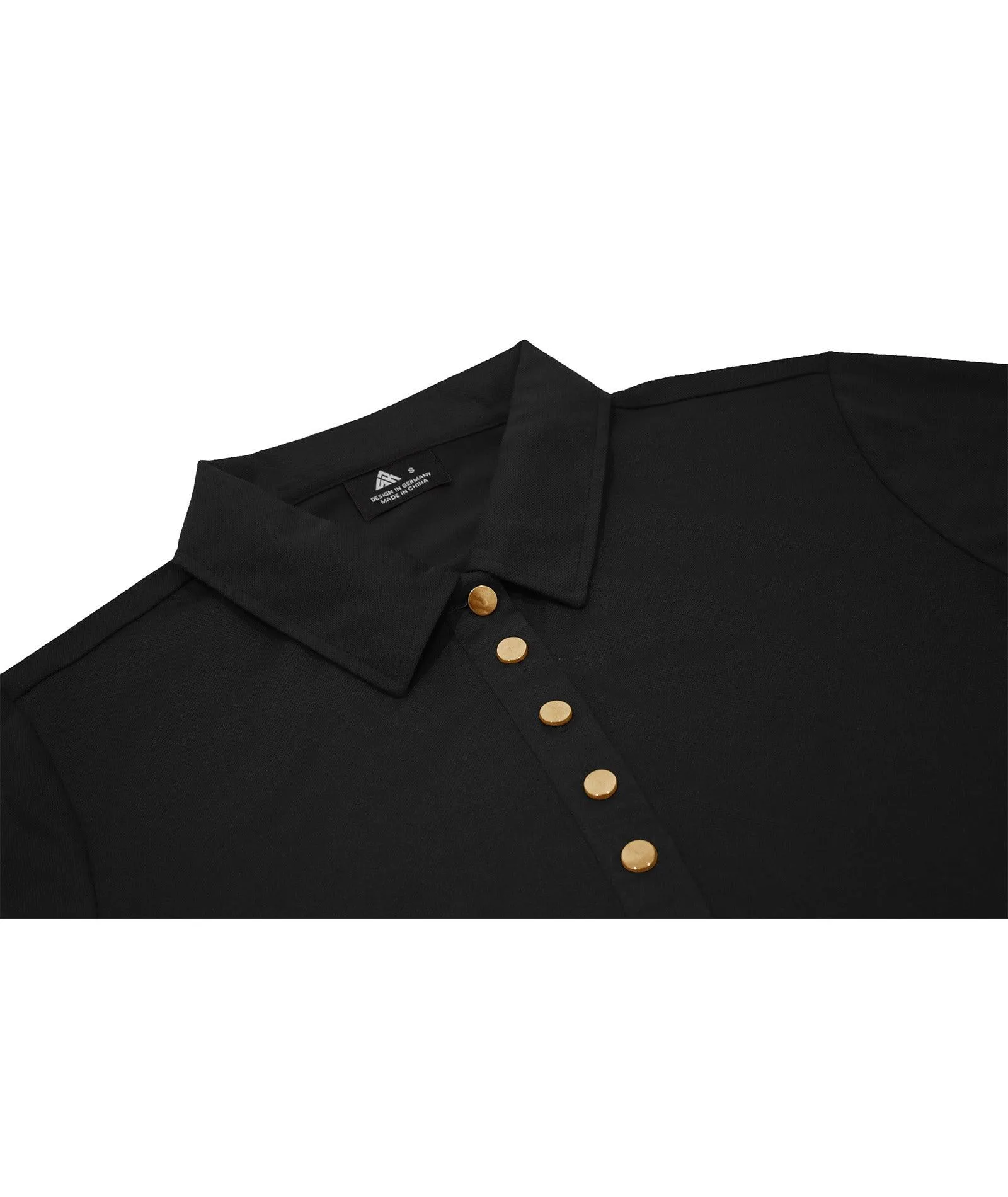 Women's Button Up Business Casual Polo Shirt-ZPK008236