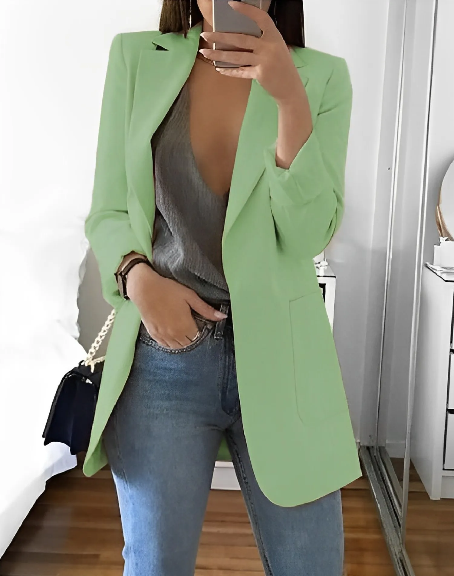 Women's Casual Open-Front Blazer